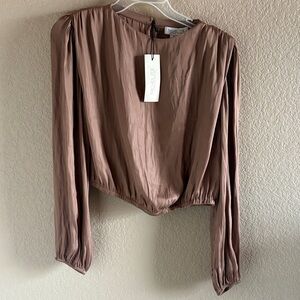 Rachel Zoe Chic Brown Blouse